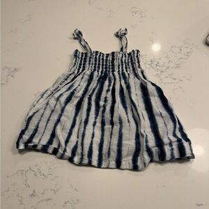 Blue and White Tie-Dye Dress
